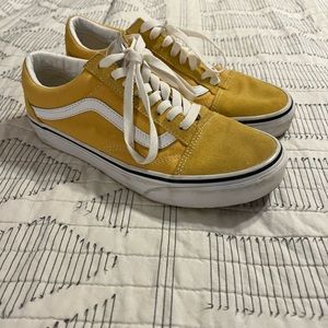 Yellow and White Van Sneakers